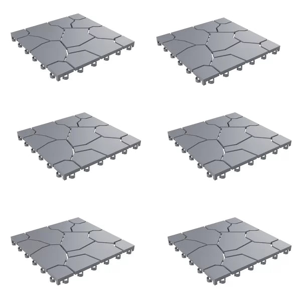 11.5" x 11.5" Plastic Interlocking Deck Tile (Set of 12) 2 cases (2 BOXES)