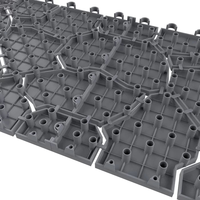 11.5" x 11.5" Plastic Interlocking Deck Tile (Set of 6)