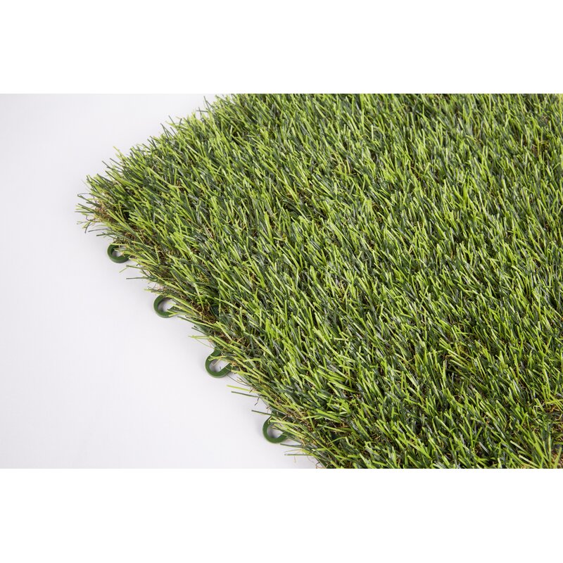 11.81" x 11.81" Plastic Interlocking Deck Tile in Autumn Green K7668