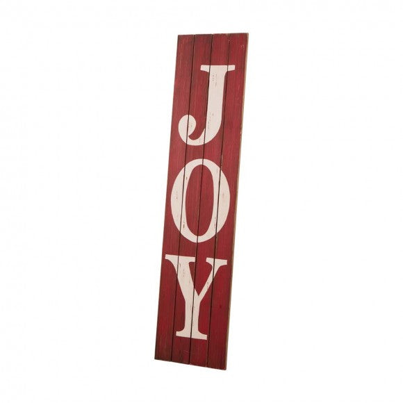 42.00"H Christmas Wooden Porch Sign - JOY (Two Function)