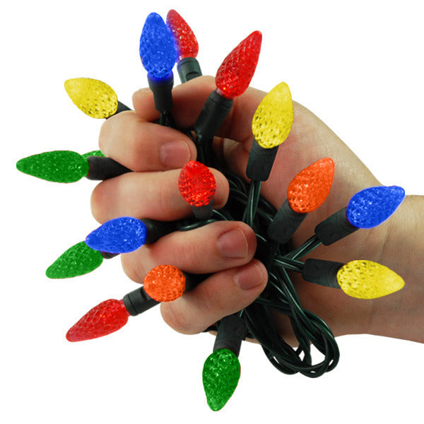 24 ft. Multi-Color LED C6 Christmas String Lights - 70 Bulbs CYS251