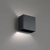 LED Wall Sconce from the Boxi Collection in Black Finish by W.A.C. Lighting, 4.75''