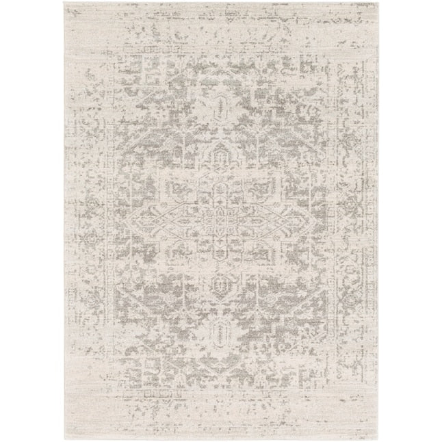 10 x 14 Beige Indoor Medallion Oriental Area Rug