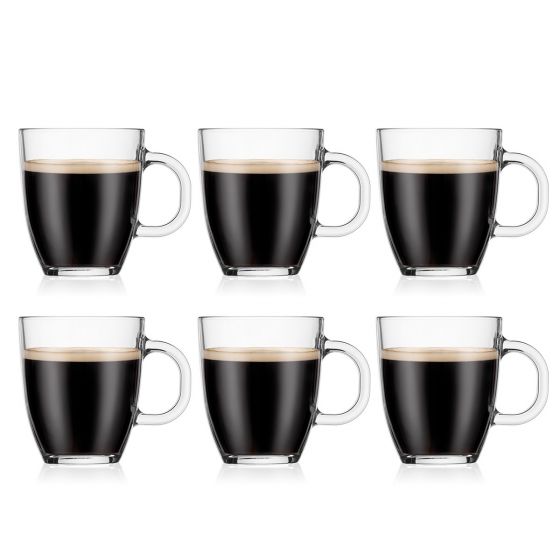 Set of 6 - Bistro Coffee Mugs (#K6551)
