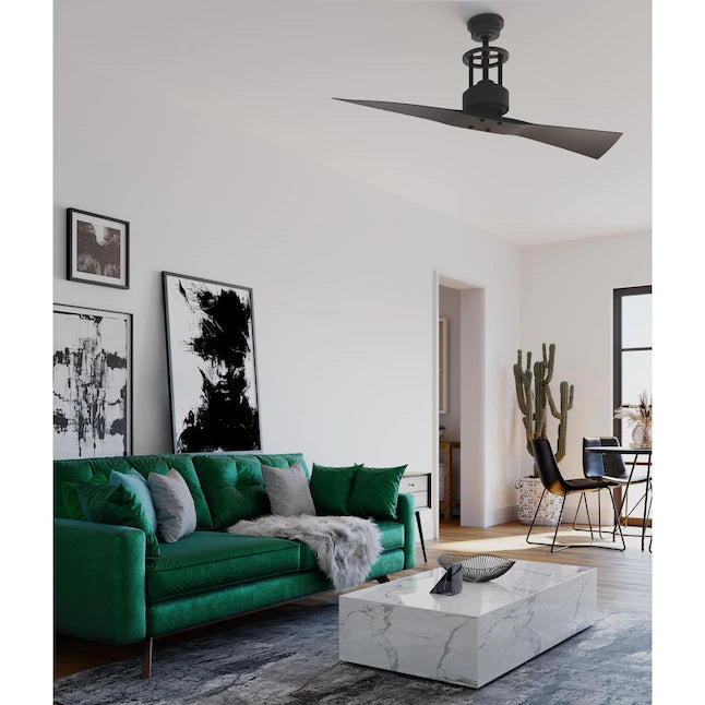 Progress Lighting  Spades 56-in Graphite Indoor Ceiling Fan with Remote (2-Blade)