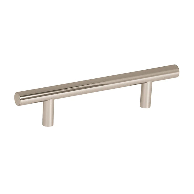 Bar Pulls 10-Pack 3-3/4-in Center to Center Polished Nickel Cylindrical Bar Drawer Pulls
