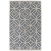 World Rug Gallery  Patio 5 x 7 Blue Indoor/Outdoor Geometric Mid-century Modern Area Rug