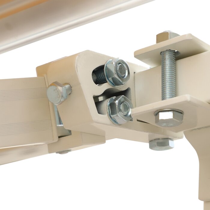 Beige 118" W x 99'' D Slope Patio Awning