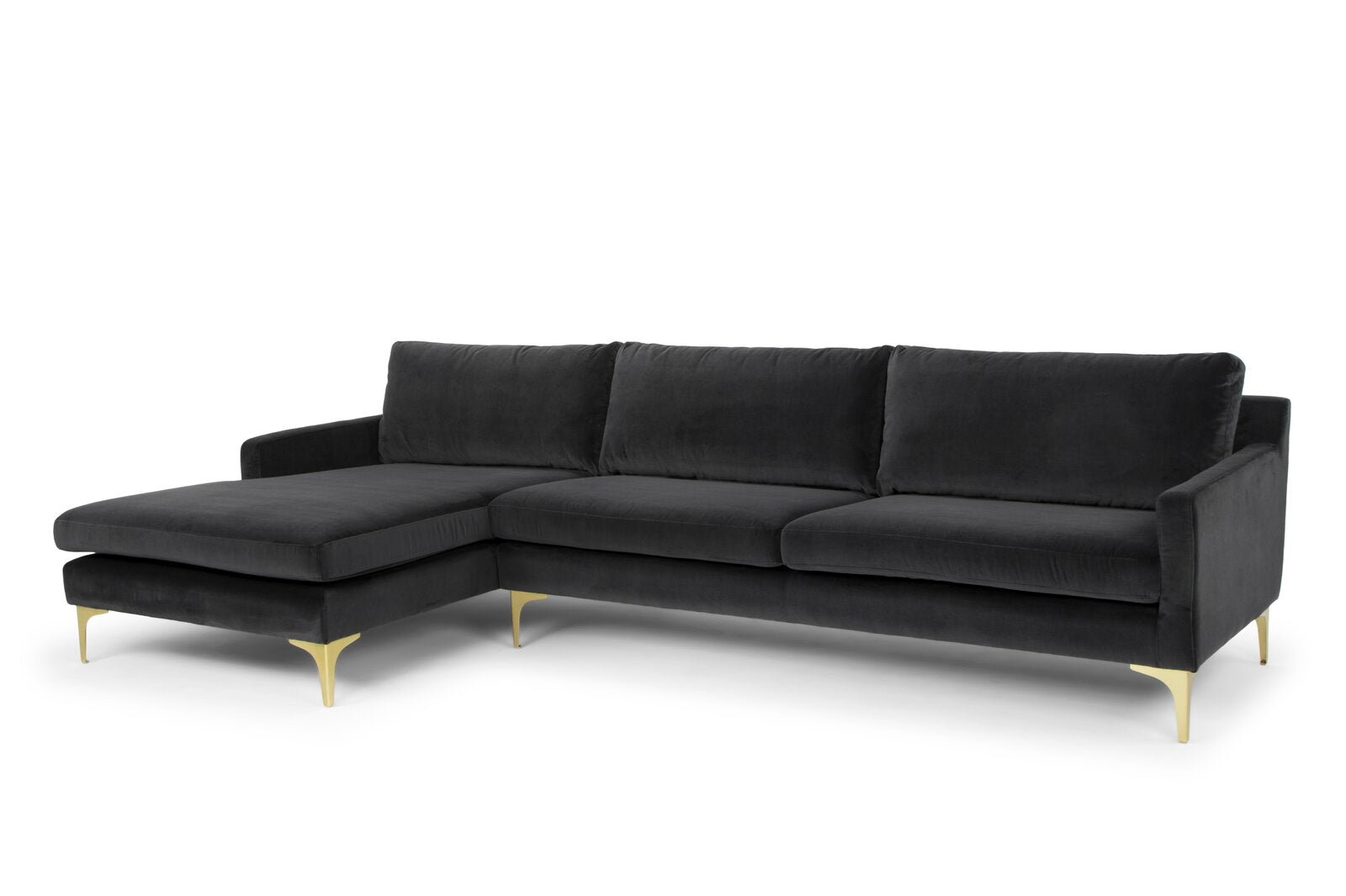 119" Wide Velvet CHAISE ONLY  PC164