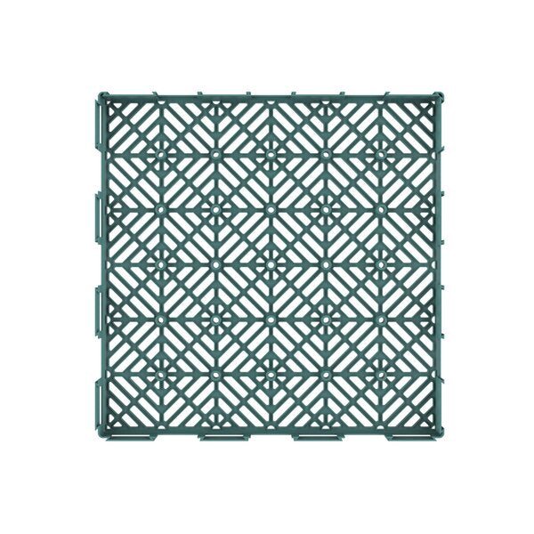 11.81 x 11.81" Plastic Interlocking Diamond Pattern Flooring Patio Deck Tiles (Set of 6)