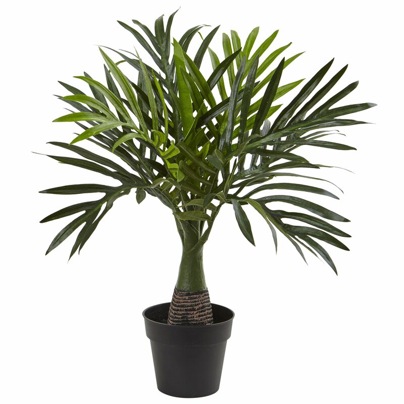 12.25" Artificial Palm Plant in Pot Liner