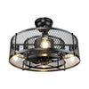 12.2'' Elyja 8 - Blade Caged Ceiling Fan with Remote Control and Light Kit Included
