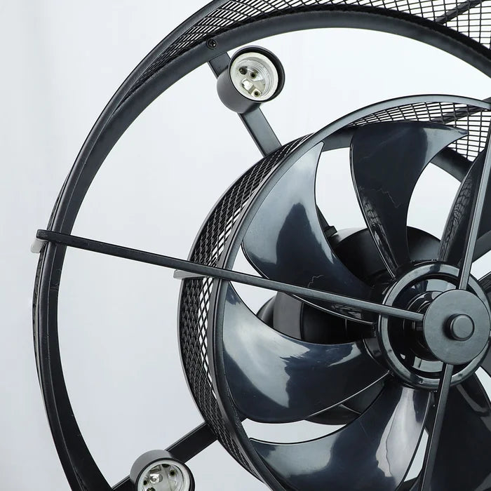 12.2'' Elyja 8 - Blade Caged Ceiling Fan with Remote Control and Light Kit Included
