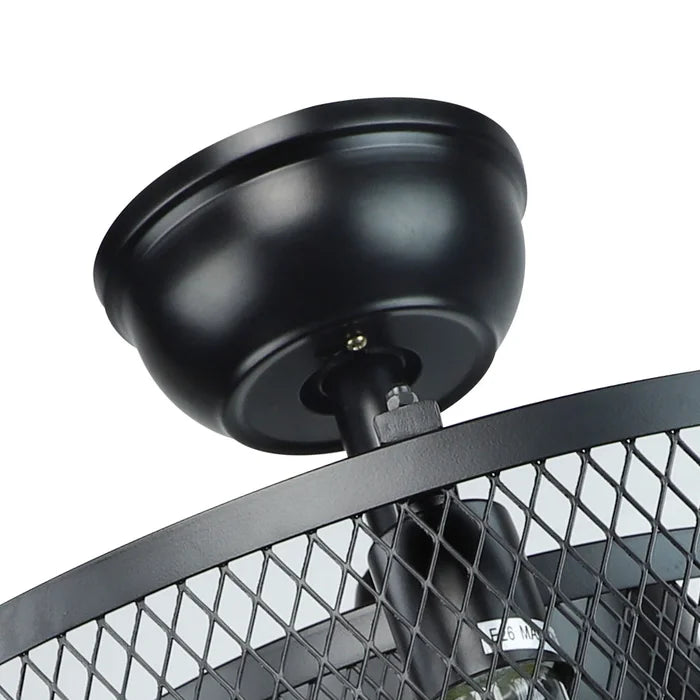 12.2'' Elyja 8 - Blade Caged Ceiling Fan with Remote Control and Light Kit Included
