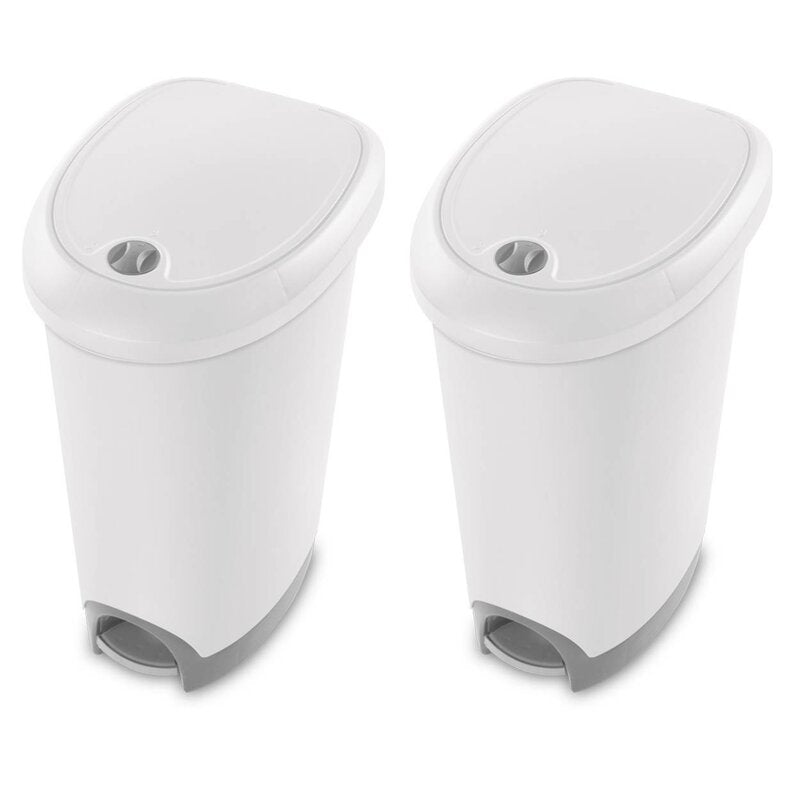 12.6 Gallon Step on Trash Can (Set of 2) MG282