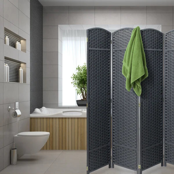 126'' W x 72'' H 8 - Panel Solid Wood Folding Room Divider