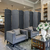 126'' W x 72'' H 8 - Panel Solid Wood Folding Room Divider
