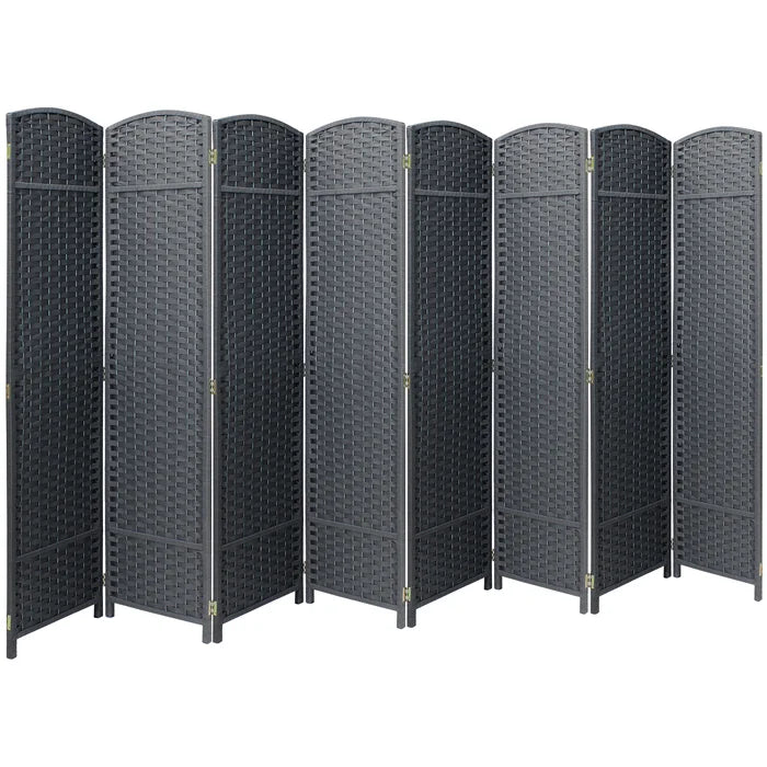 126'' W x 72'' H 8 - Panel Solid Wood Folding Room Divider