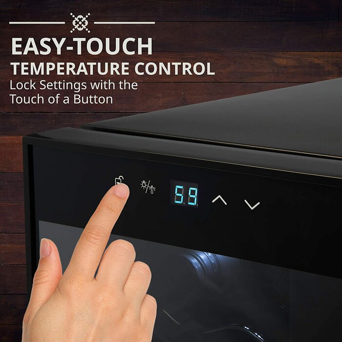12 Bottle Single Zone Freestanding Wine Refrigerator CL290