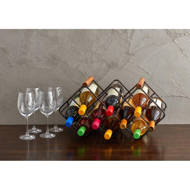 12 Bottle Tabletop Wine Bottle Rack pt1258