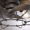 12'' Evaro 3 - Blade Caged Ceiling Fan with and Light Kit Included