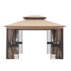 12 Ft. W x 10 Ft. D Metal Patio Gazebo (2 Boxes) K8089