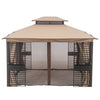 12 Ft. W x 10 Ft. D Metal Patio Gazebo (2 Boxes) K8089