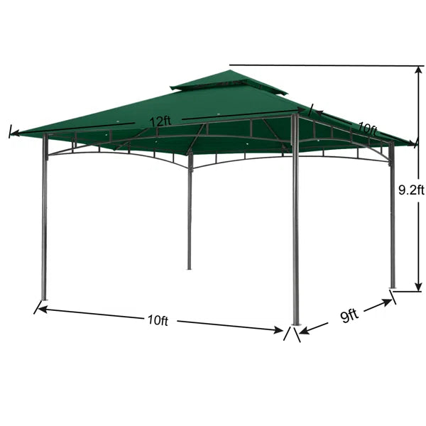 12 Ft. W x 10 Ft. D Steel Patio Gazebo