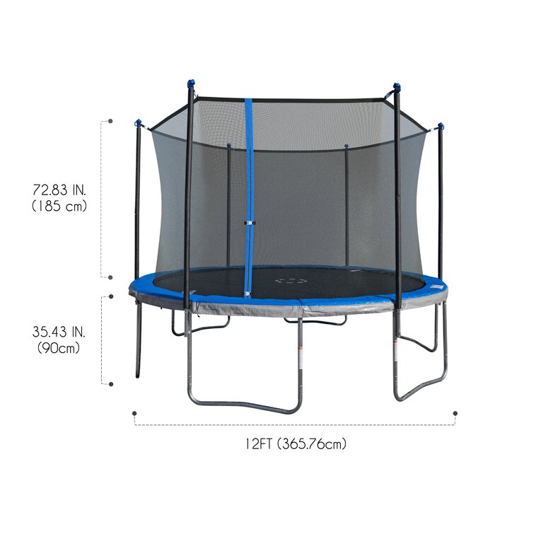 12' Round Trampoline with Safety Enclosure pt804