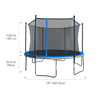 12' Round Trampoline with Safety Enclosure pt804
