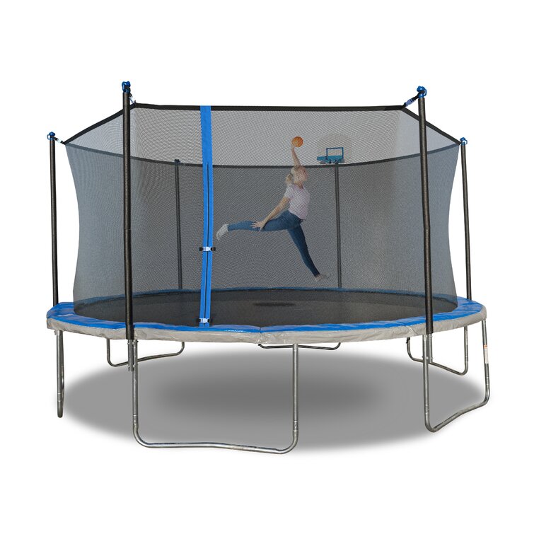 12' Round Trampoline with Safety Enclosure pt804