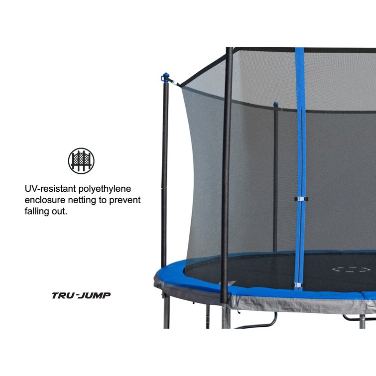 12' Round Trampoline with Safety Enclosure pt804