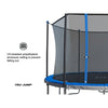 12' Round Trampoline with Safety Enclosure pt804