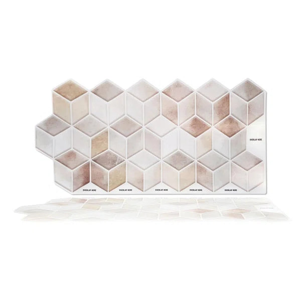 12" x 12" PVC Peel & Stick Subway Tile 12 pieces = 1 Carton