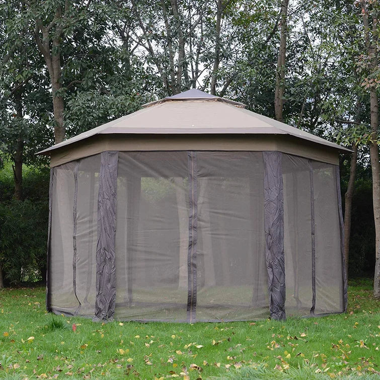 13.5 Ft. W x 9.5 FT. D Steel Patio Gazebo
