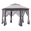 13.5 Ft. W x 9.5 FT. D Steel Patio Gazebo