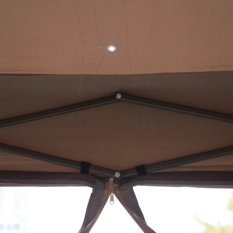 13.5 Ft. W x 9.5 FT. D Steel Patio Gazebo