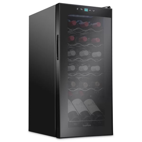 13.6'' 18 Bottle Single Zone Freestanding Wine Refrigerator