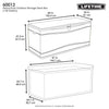 130 Gallon Plastic Deck Box (#K6331)