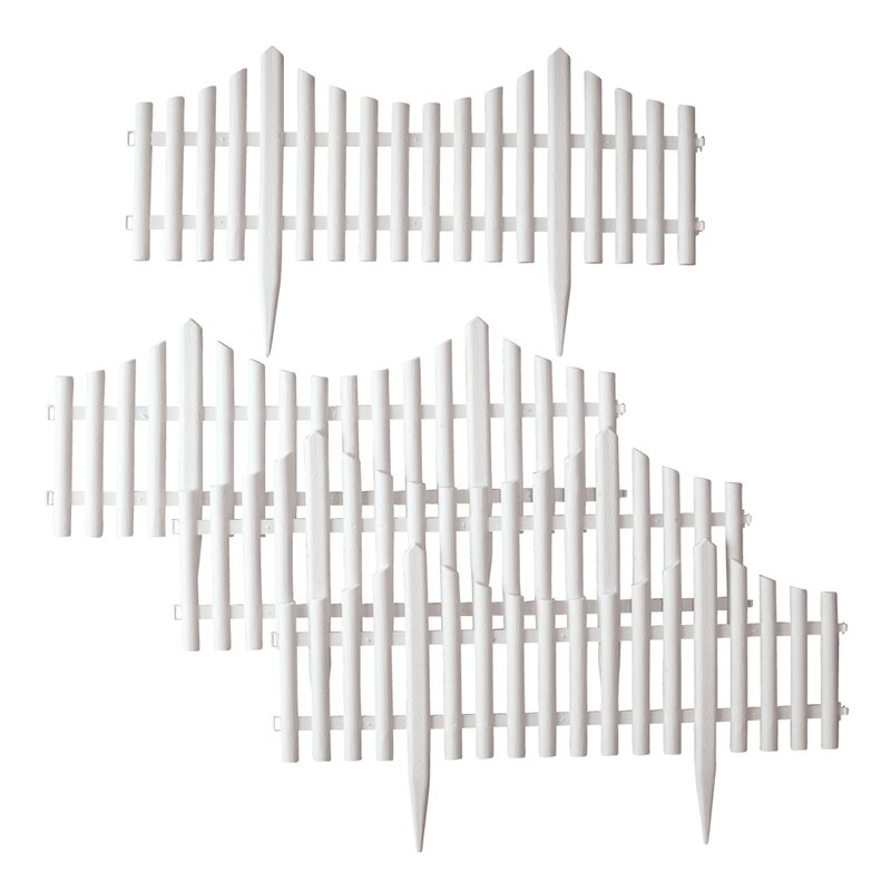 13" H x 24" W Flexible Vinyl Fence (Set of 4) HAB209