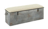 Metal Fabric Storage Bench, 50
