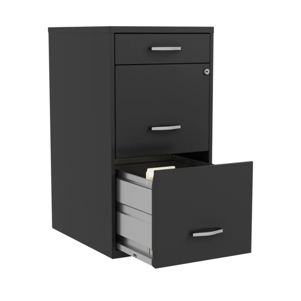 14.25'' Wide 3 -Drawer Steel Vertical Filing Cabinet