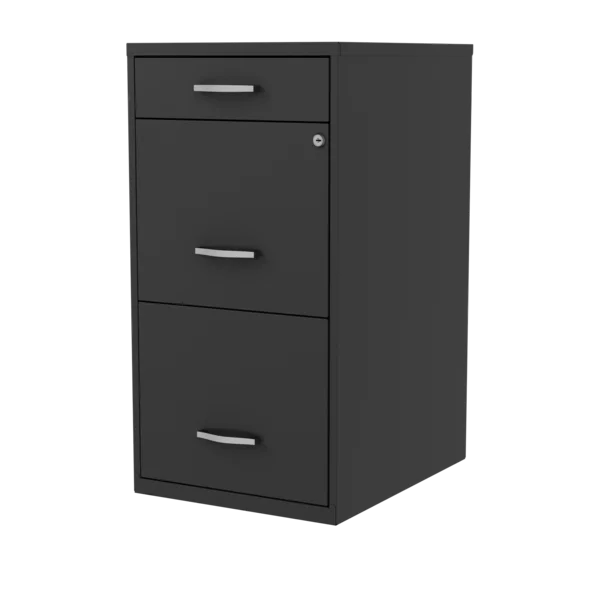 14.25'' Wide 3 -Drawer Steel Vertical Filing Cabinet