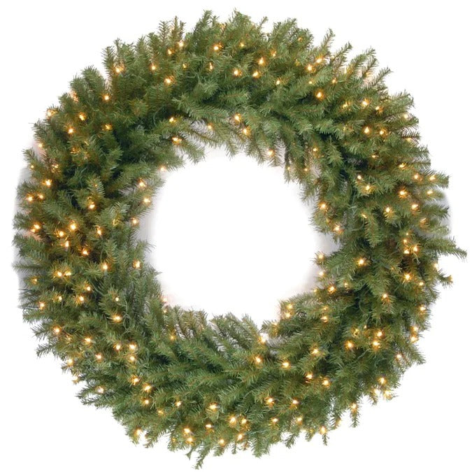 24" Norwood Fir Lighted Wreath