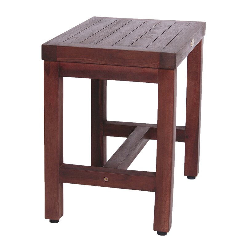14'' W Teak Shower Bench