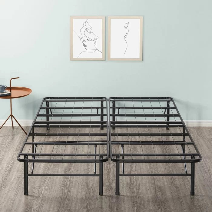 14" Full Foldable Platform Bed Frame