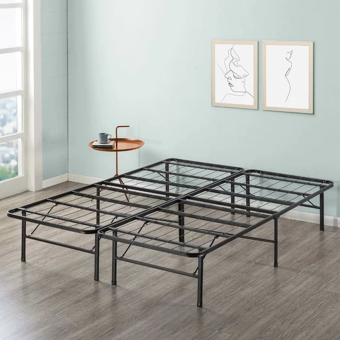 14" Full Foldable Platform Bed Frame