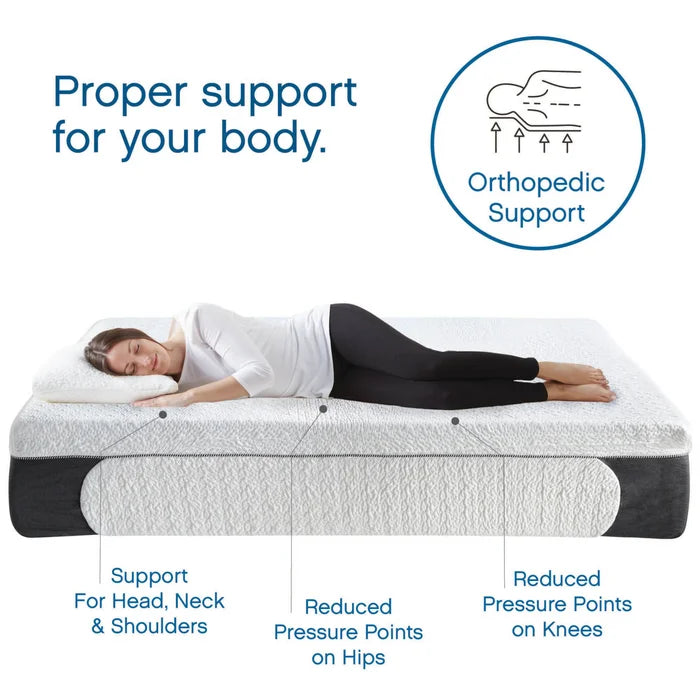 14" Queen Medium Cool Gel Memory Foam Mattress