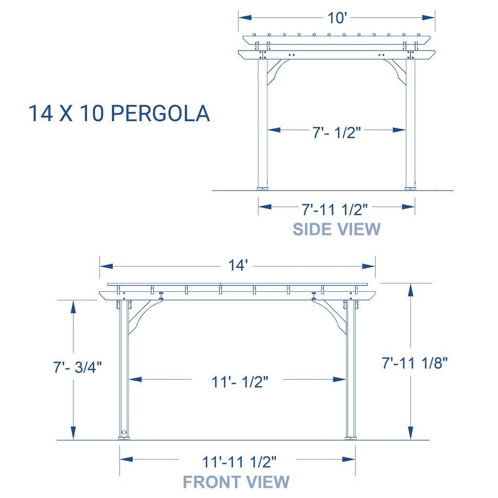 14' x 10' Pergola **AS IS** (#K4242 - 2 BOXES)