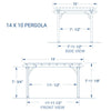 14' x 10' Pergola **AS IS** (#K4242 - 2 BOXES)